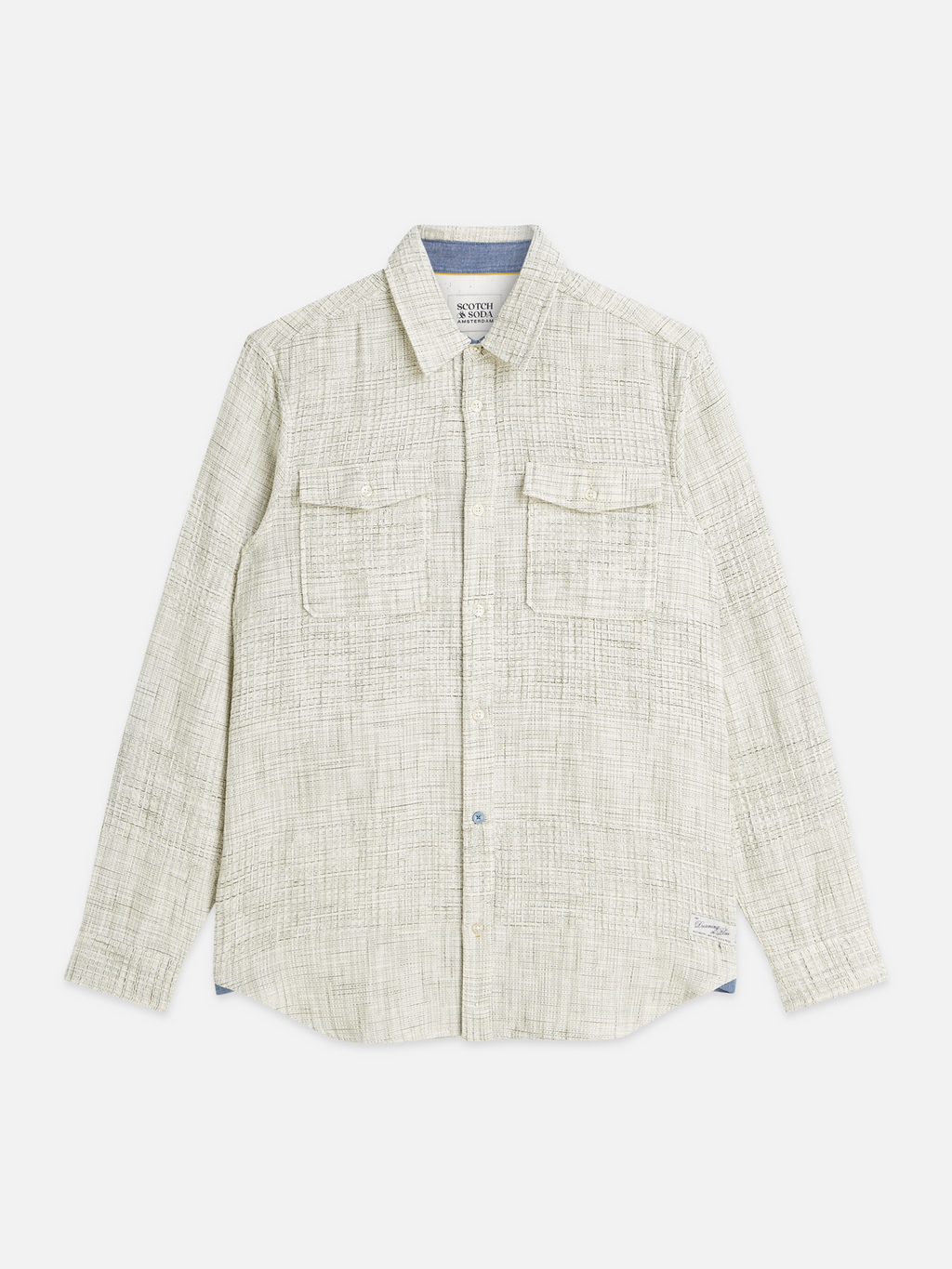 Melange Waffle Regular-Fit Shirt