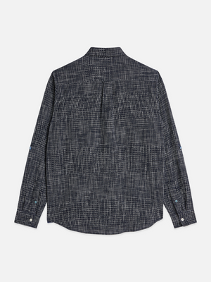 Melange Waffel Regular-Fit Hemd