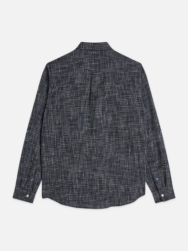 Melange Waffel Regular-Fit Hemd
