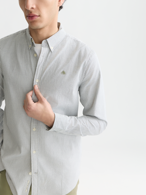 Seasonal Essentials —  Oxford Striped Regular-Fit Shirt