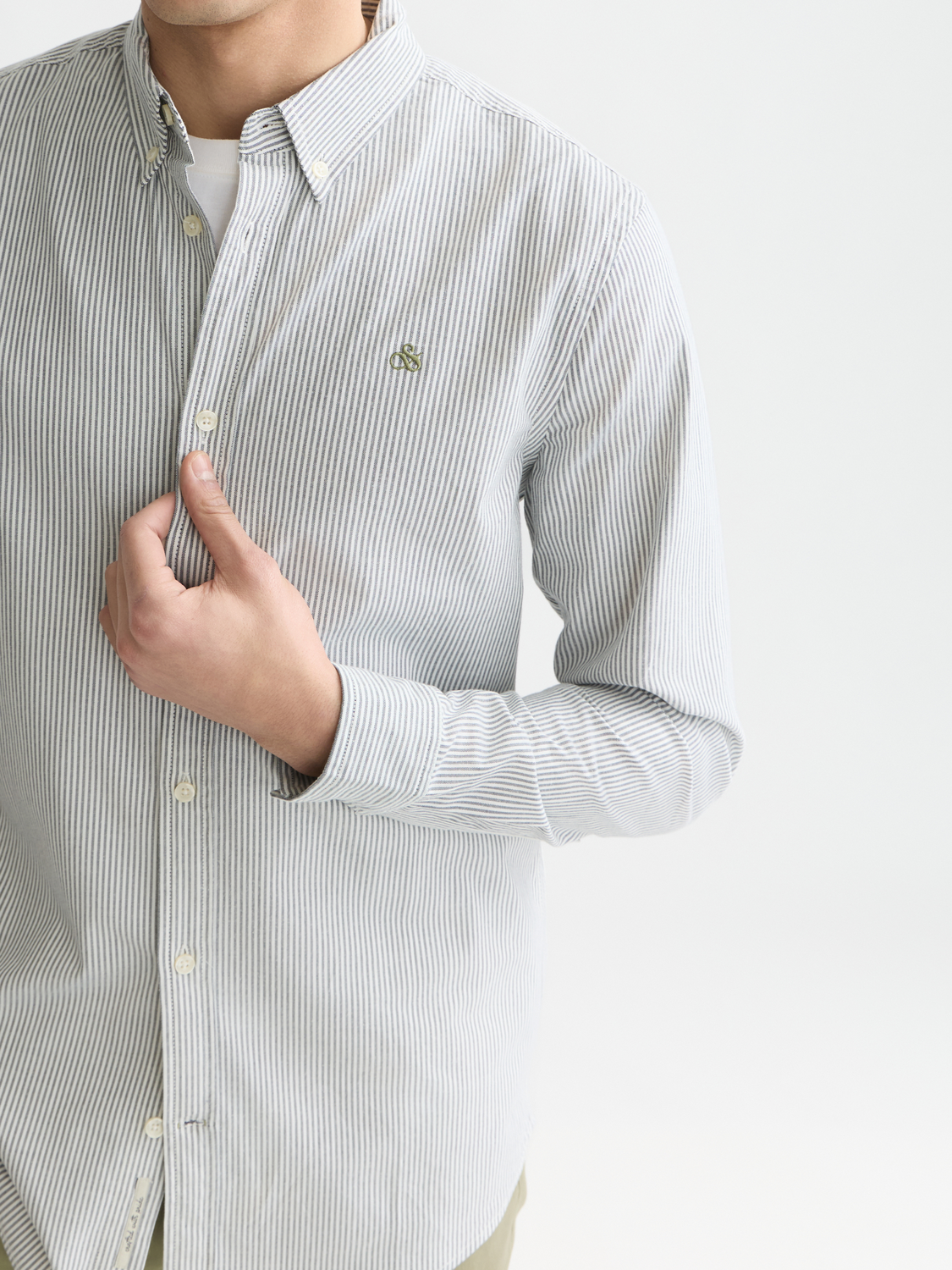 Seasonal Core Oxford Striped Regular-Fit Shirt