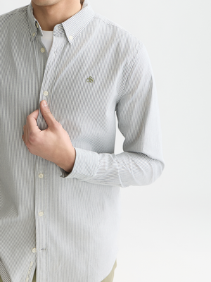 Seasonal Essentials —  Oxford Striped Regular-Fit Shirt