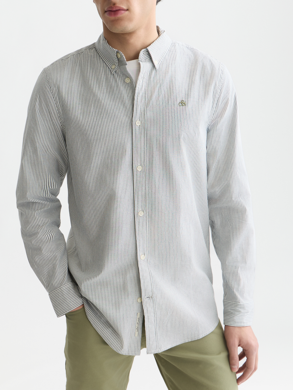 Seasonal Core Oxford Striped Regular-Fit Shirt
