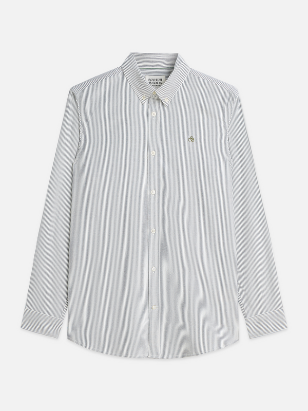 Seasonal Essentials —  Oxford Striped Regular-Fit Shirt