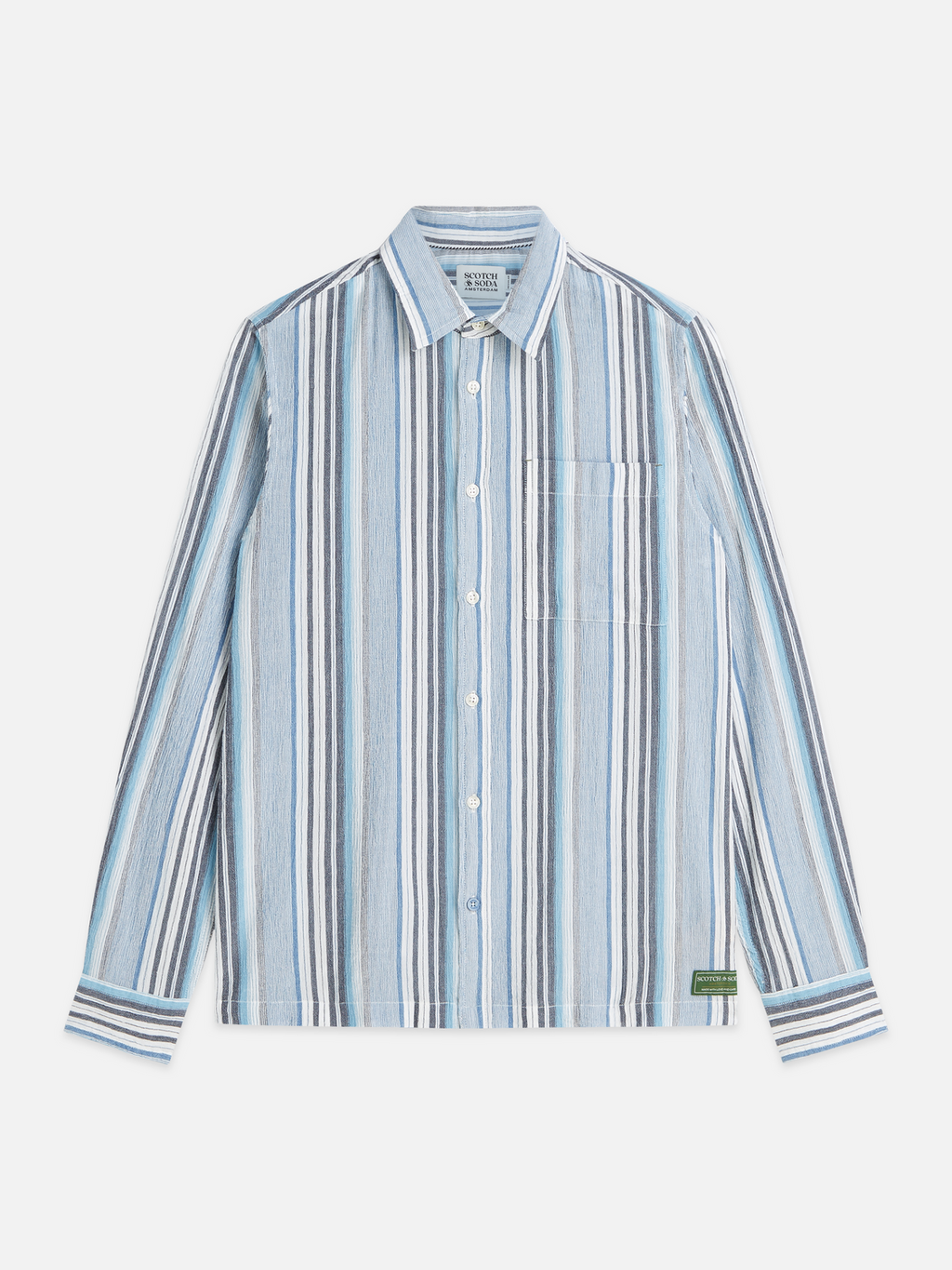 Textured Stripe Regular-Fit Shirt