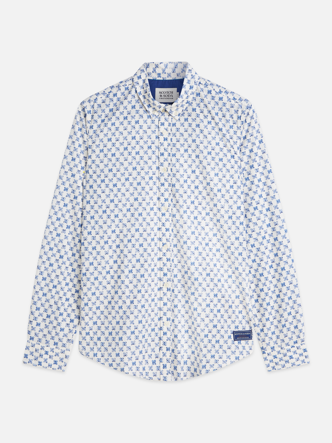 Micro Printed Slim-Fit Shirt