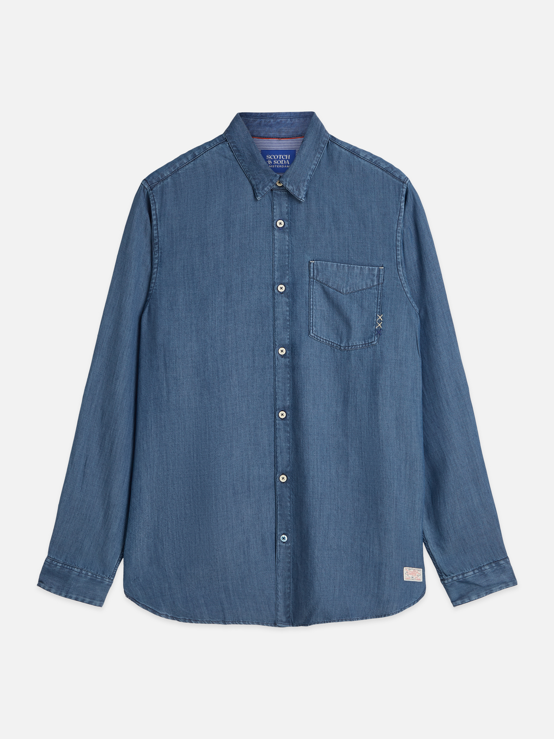 Chemise Regular-Fit en Jean Tencel
