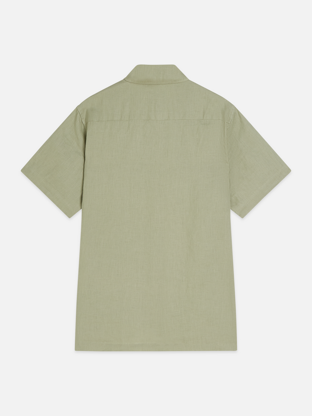 Essentials Linen Regular-Fit Short Sleeved Shirt