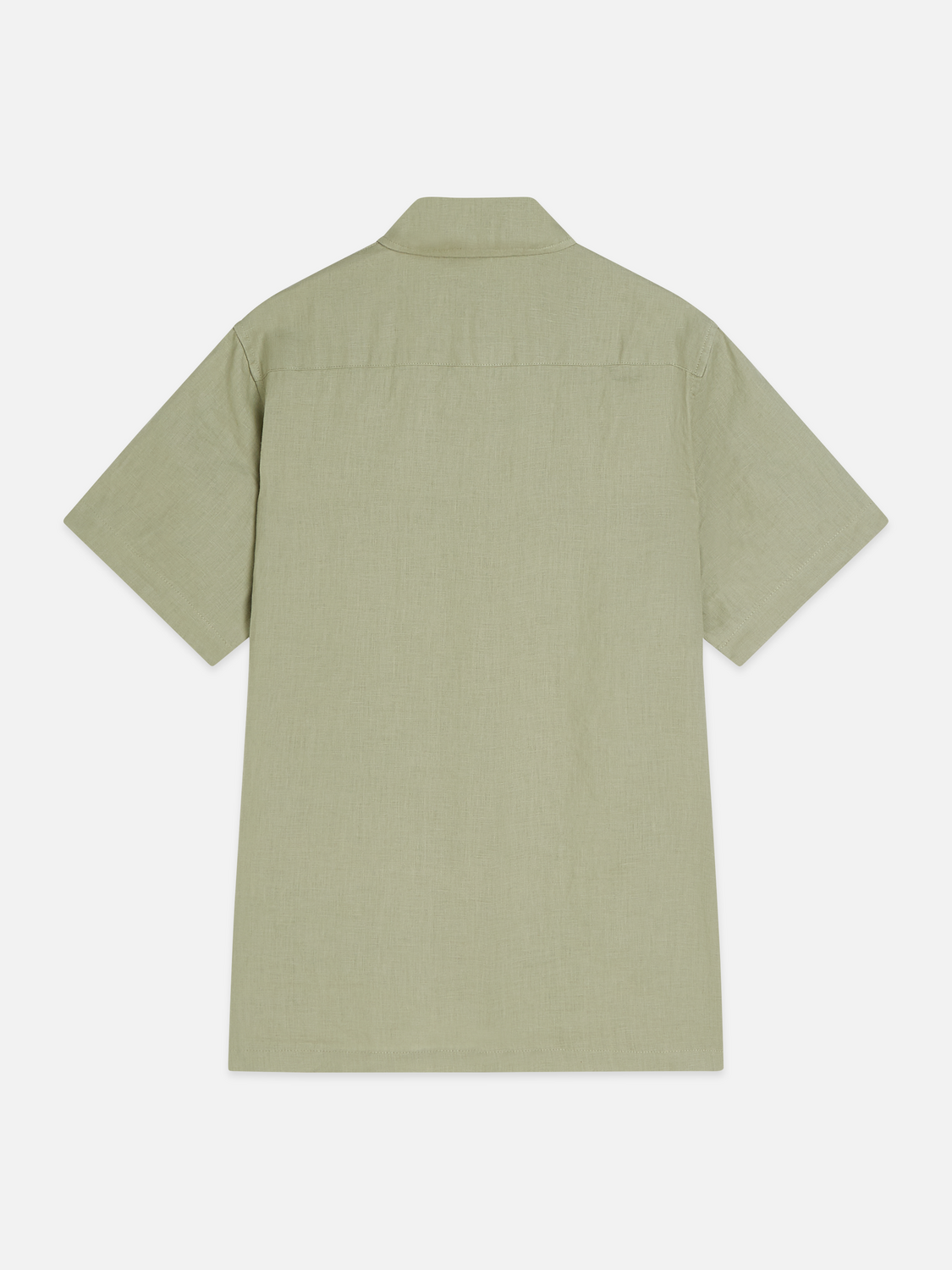 Essentials Linen Regular-Fit Short Sleeved Shirt