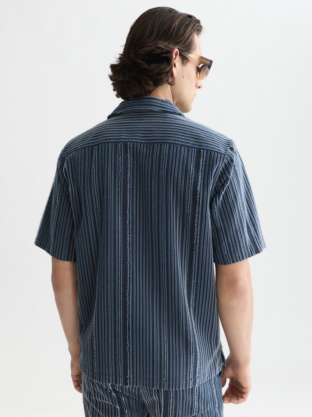 Textured Relaxed-Fit Short Sleeved Shirt