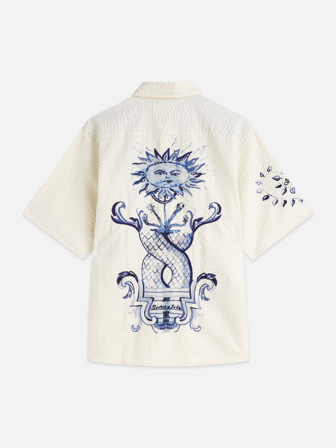 Scotch & Soda x Royal Delft Relaxed Short-Sleeved Shirt