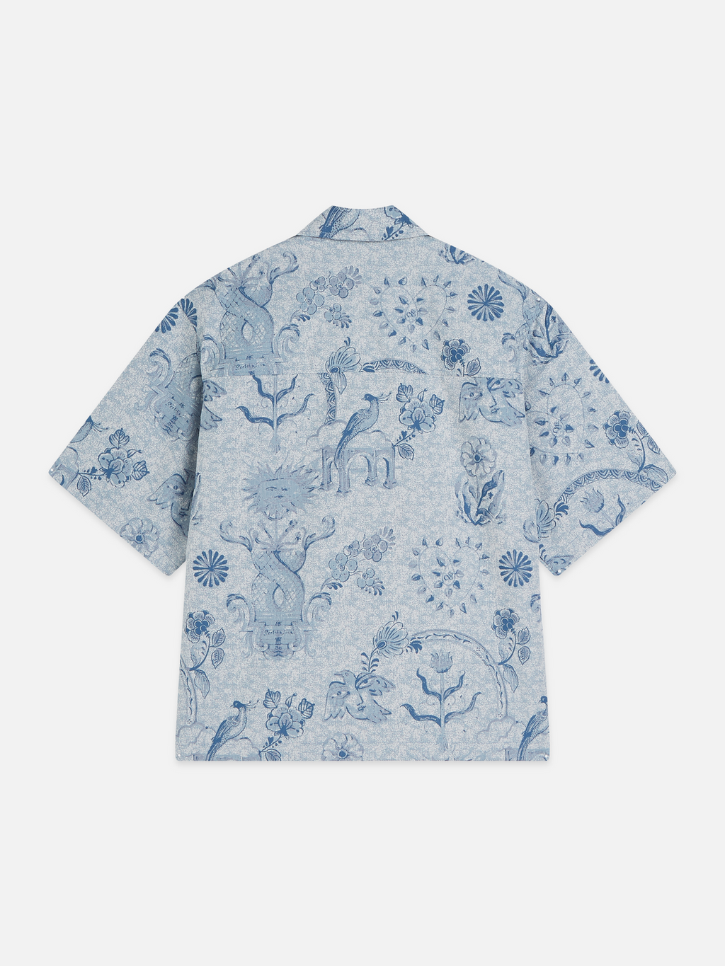 Scotch & Soda x Royal Delft Loose Short-Sleeved Jacquard Shirt