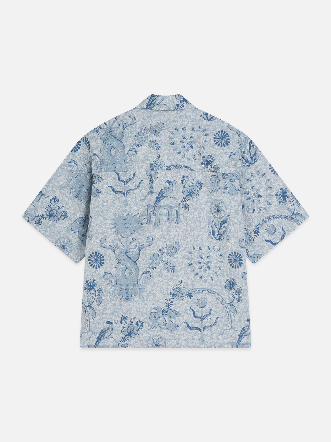 Scotch & Soda x Royal Delft Loose Short-Sleeved Jacquard Shirt