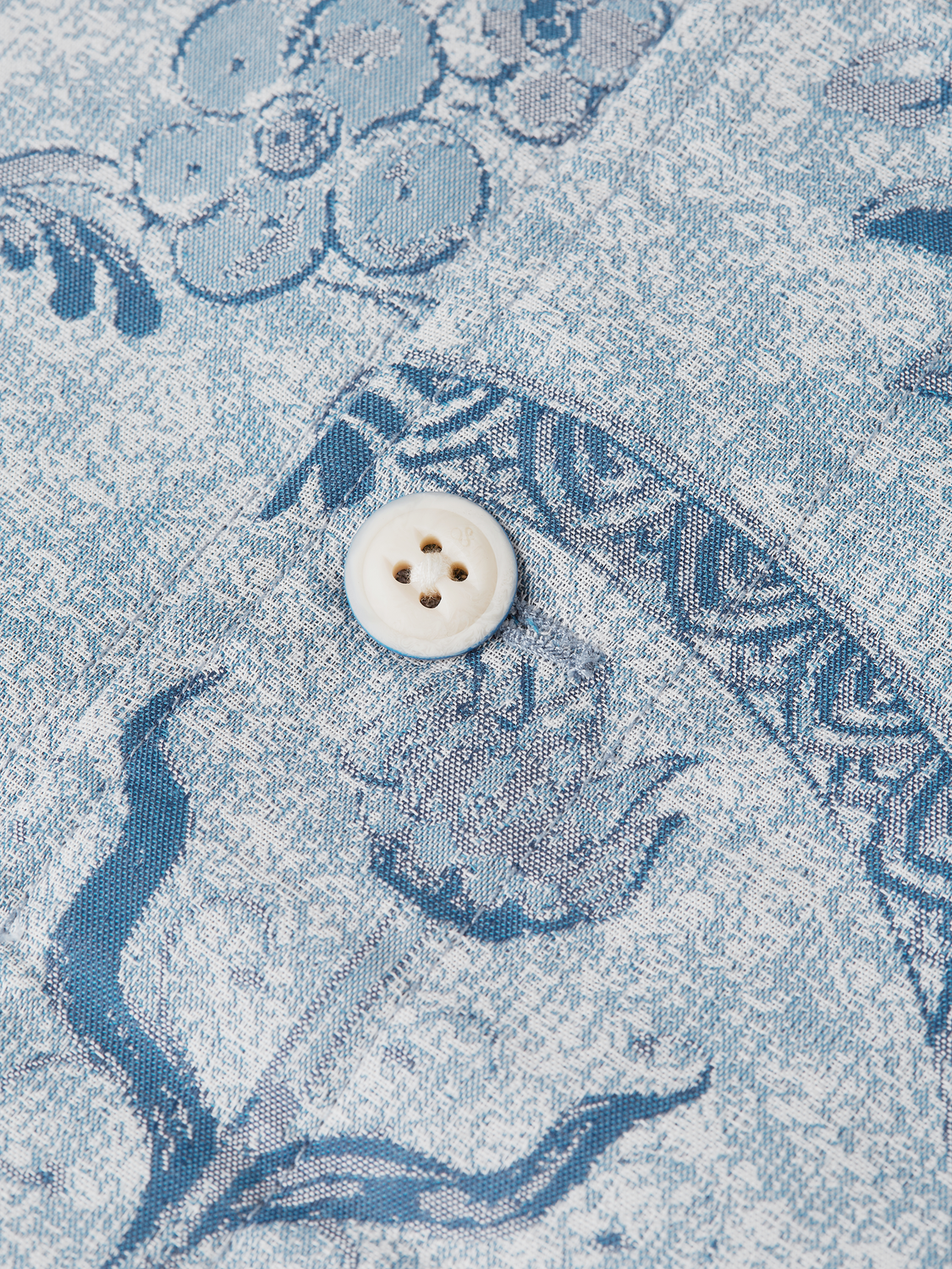 Scotch & Soda x Royal Delft Loose Short-Sleeved Jacquard Shirt