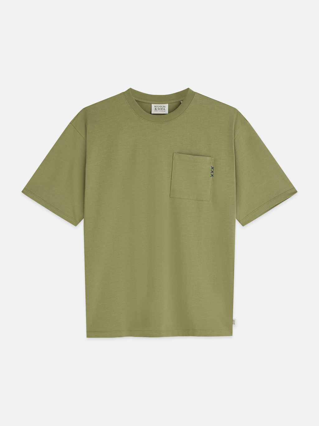 Essentials 3 Crosses Chest Pocket Loose-Fit T-Shirt