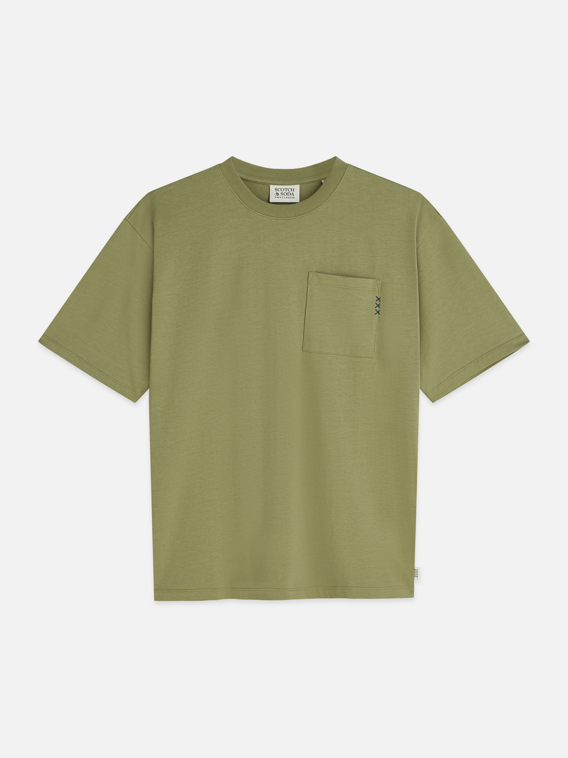Essentials 3 Crosses Chest Pocket Loose-Fit T-Shirt
