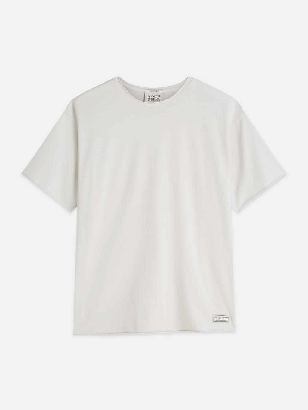 Essentials Raw-Edged Garment-Dyed Relaxed-Fit T-Shirt