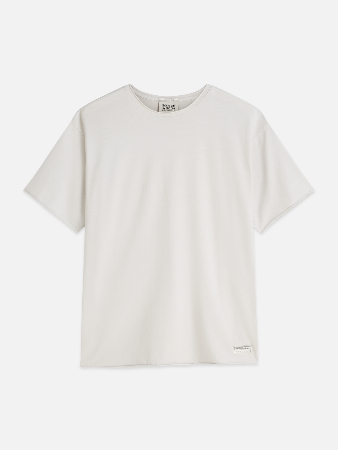 Essentials Raw-Edged Garment-Dyed Relaxed-Fit T-Shirt