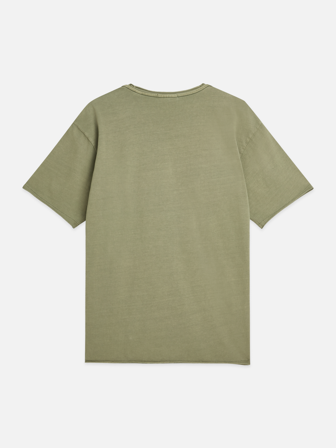 Essentials Raw-Edged Garment-Dyed Relaxed-Fit T-Shirt