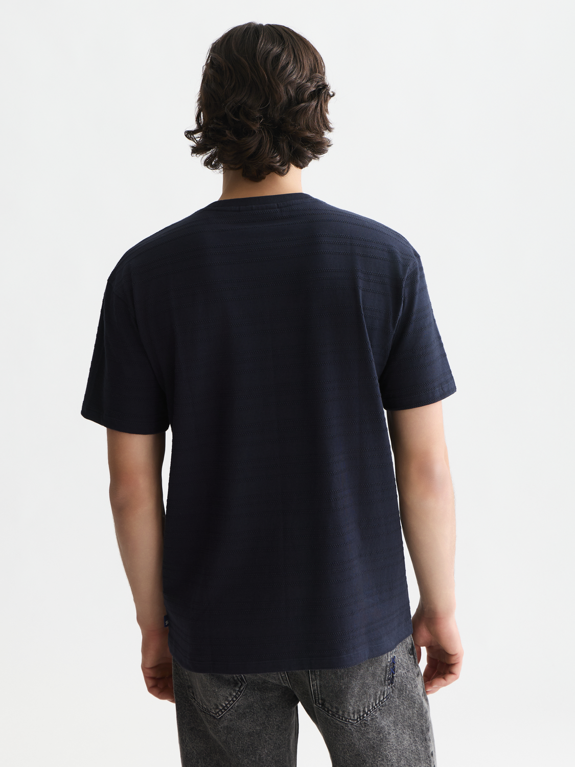 Textured Jacquard Relaxed-Fit T-Shirt