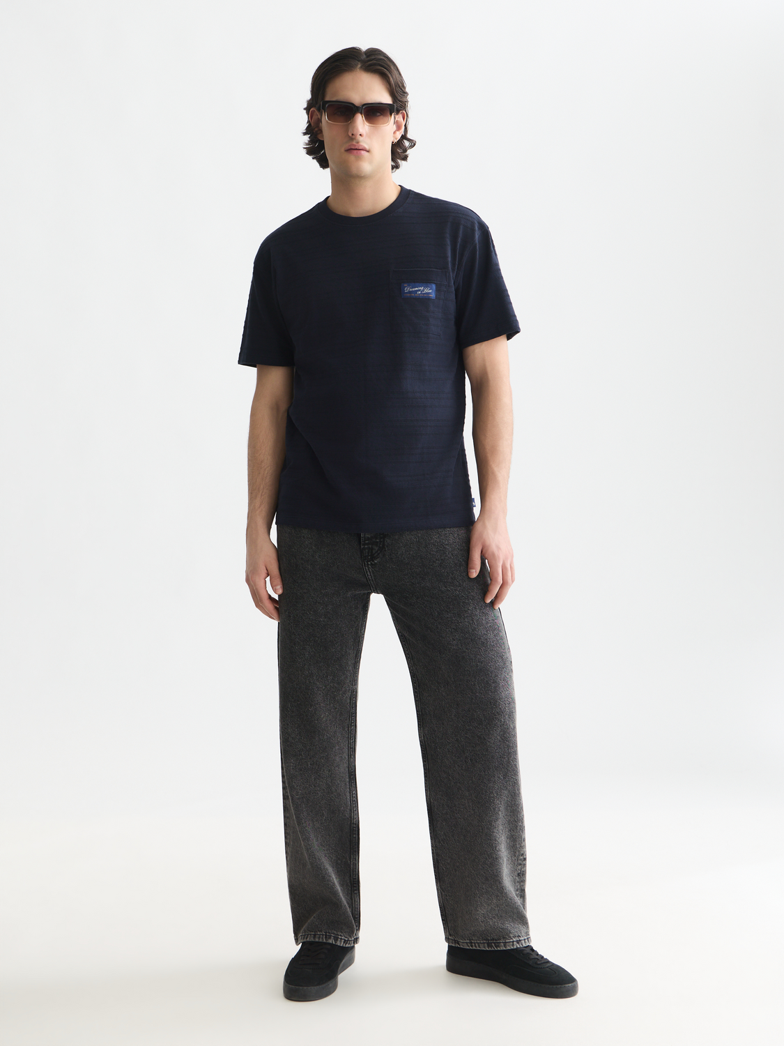 Textured Jacquard Relaxed-Fit T-Shirt