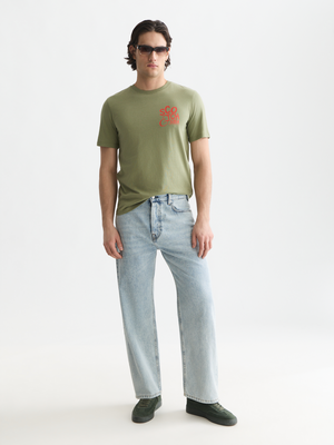 T-shirt coupe droite avec motif côté cœur
