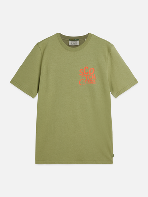 T-shirt coupe droite avec motif côté cœur