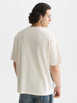 Worked-Out Artwork Loose-Fit T-Shirt