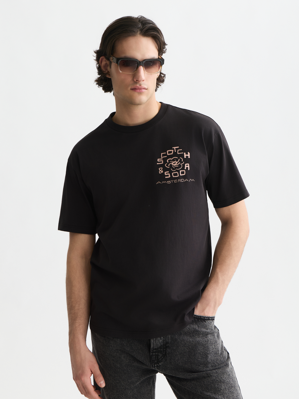 Front And Back Artwork Relaxed-Fit T-Shirt