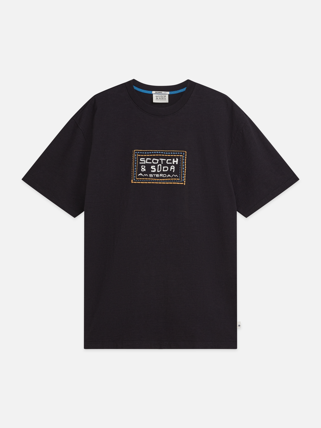 Embroidered Front Artwork Relaxed-Fit T-Shirt