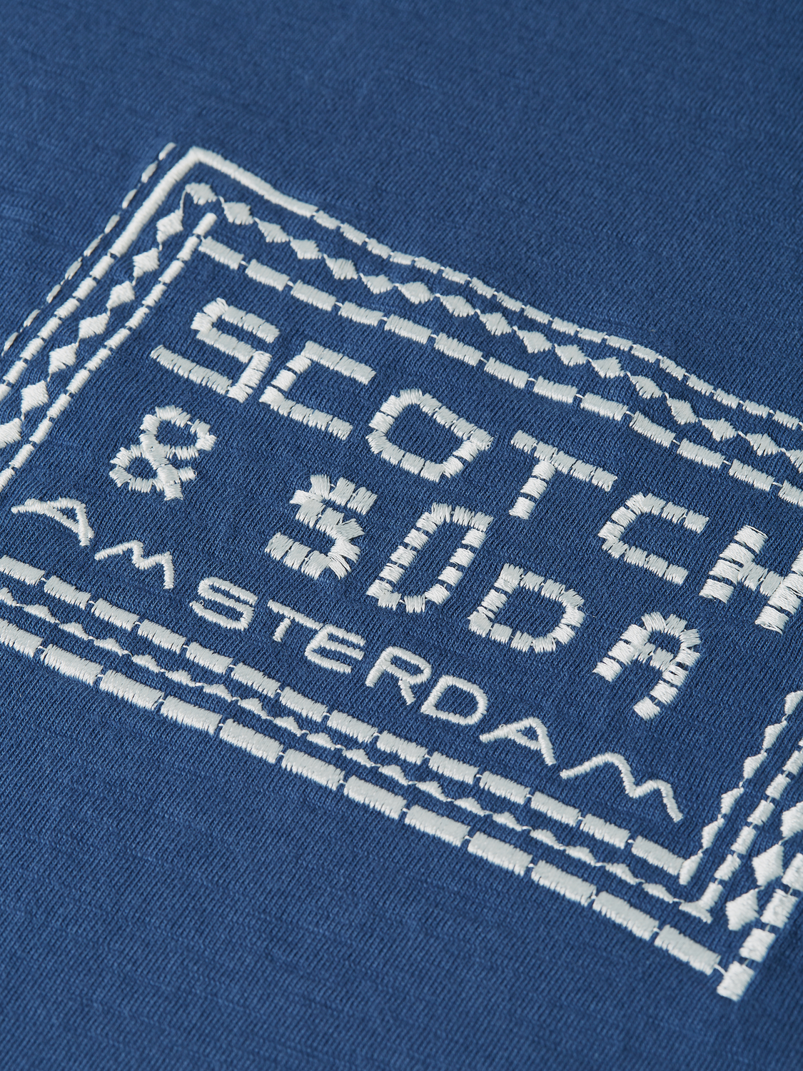 Embroidered Front Artwork Relaxed-Fit T-Shirt