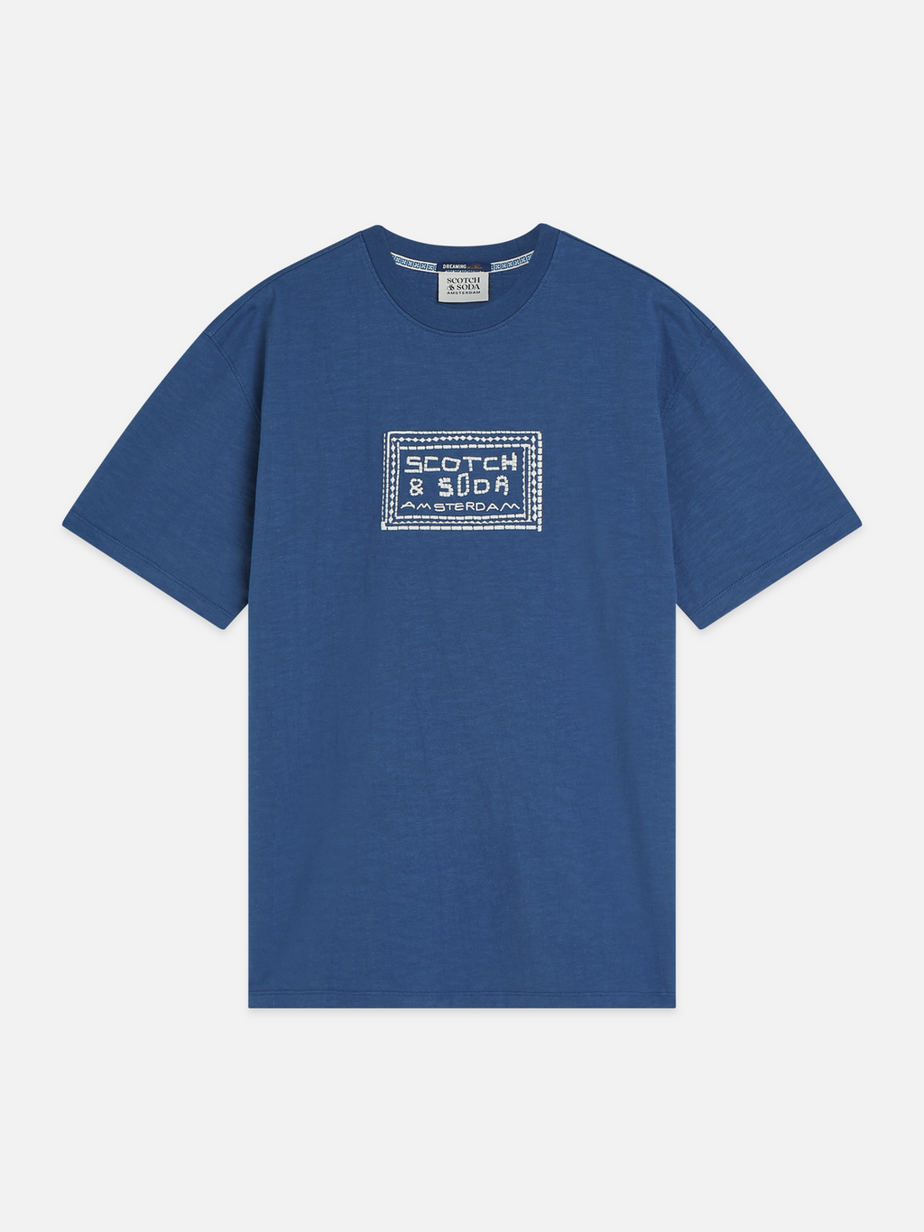 Embroidered Front Artwork Relaxed-Fit T-Shirt