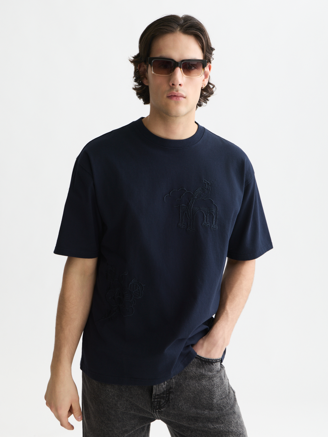Scotch & Soda x Royal Delft Embroidered Artwork Loose T-Shirt