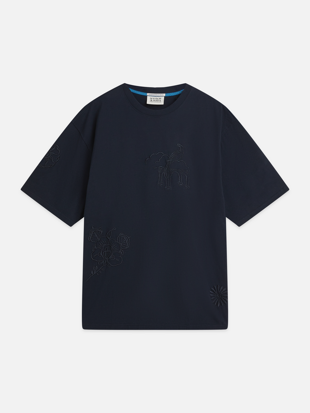 Scotch & Soda x Royal Delft Embroidered Artwork Loose T-Shirt