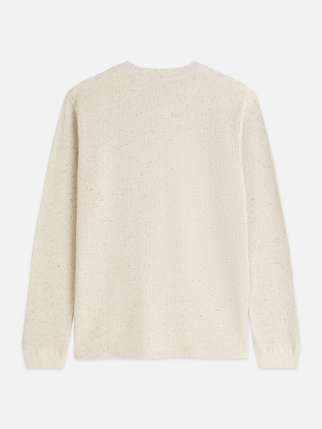 Henley Melange Regular-Fit Long-Sleeved T-Shirt