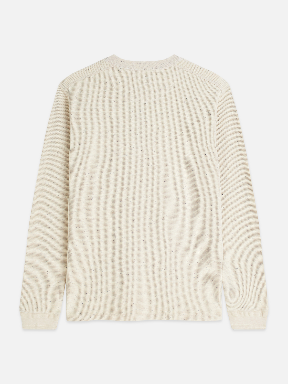 Henley Melange Regular-Fit Long-Sleeved T-Shirt