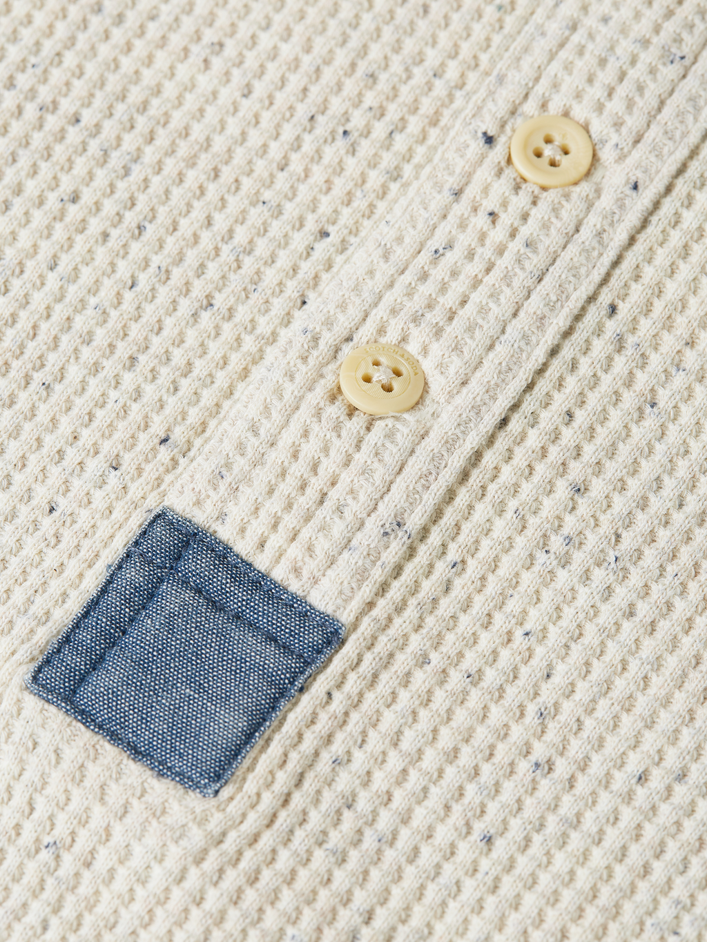 Henley Melange Regular-Fit Long-Sleeved T-Shirt