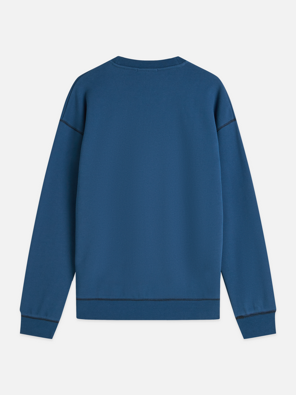 Sweat-shirt coupe décontractée avec motif artistique sur la poitrine