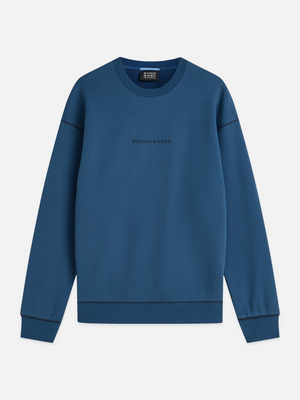 Sweat-shirt coupe décontractée avec motif artistique sur la poitrine