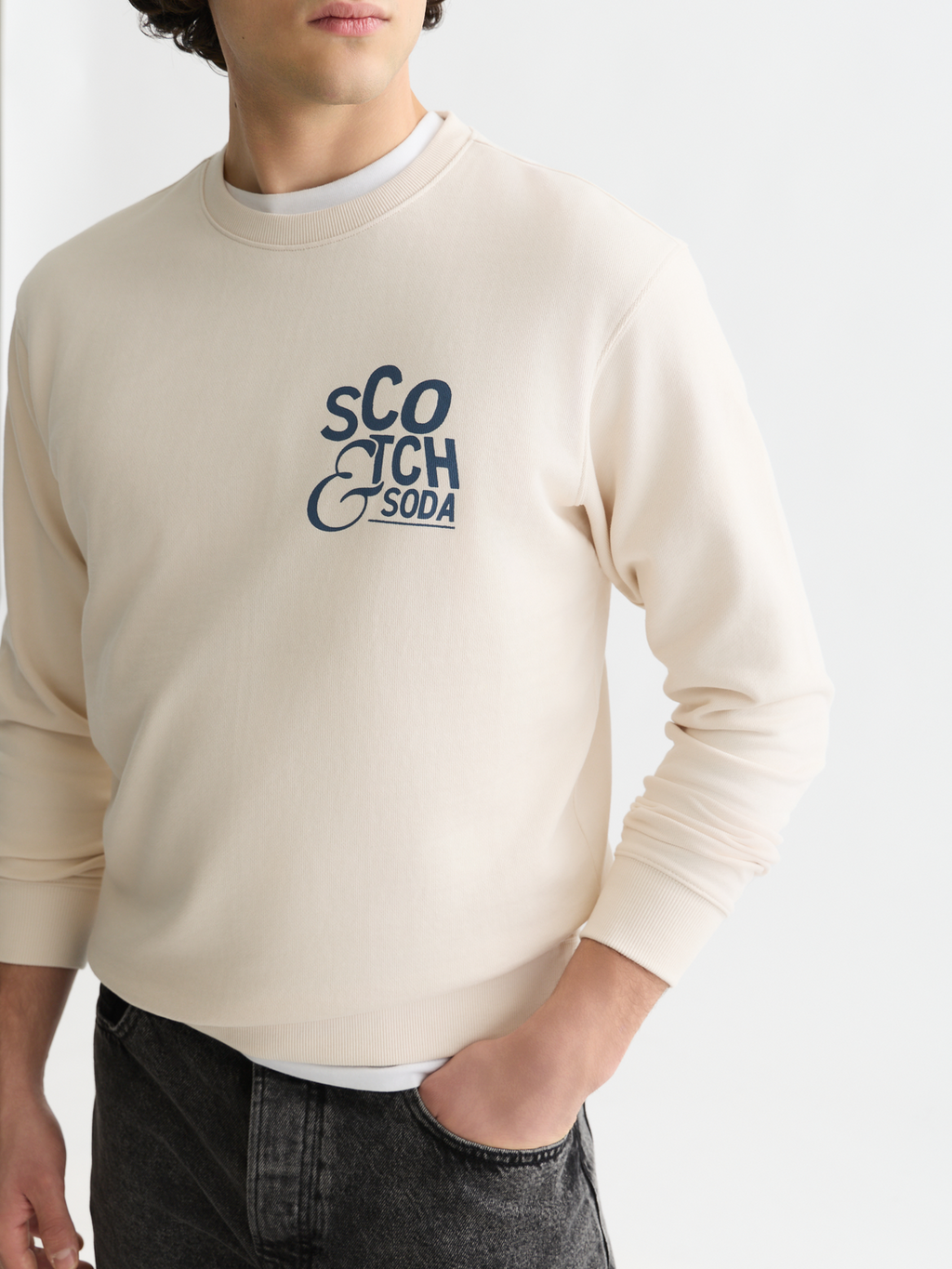 Left Chest Artwork Regular-Fit Sweatshirt