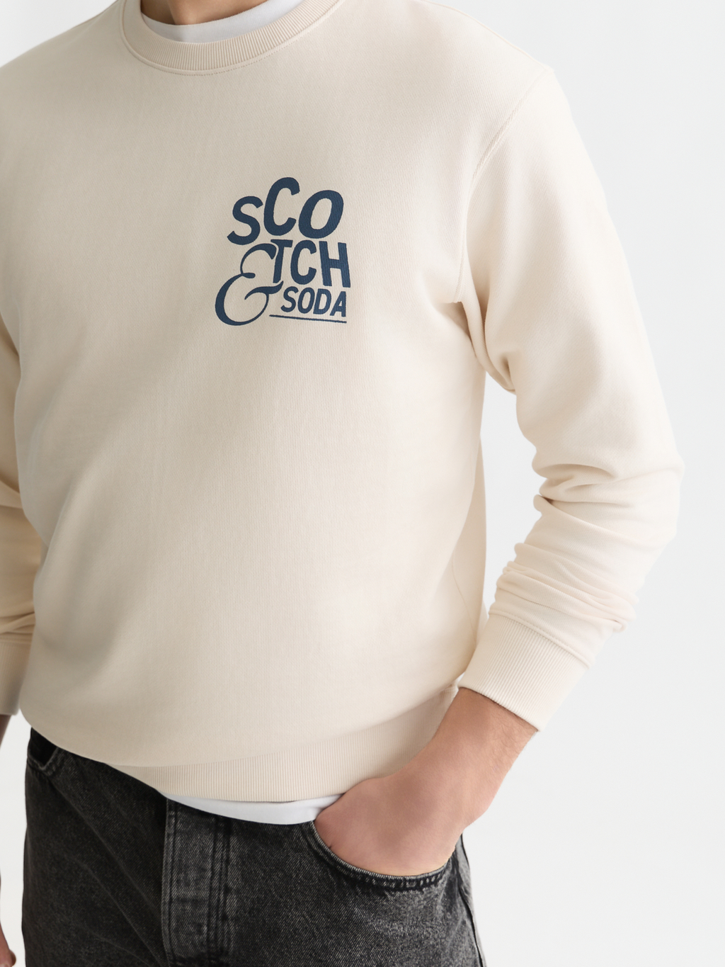 Left Chest Artwork Regular-Fit Sweatshirt
