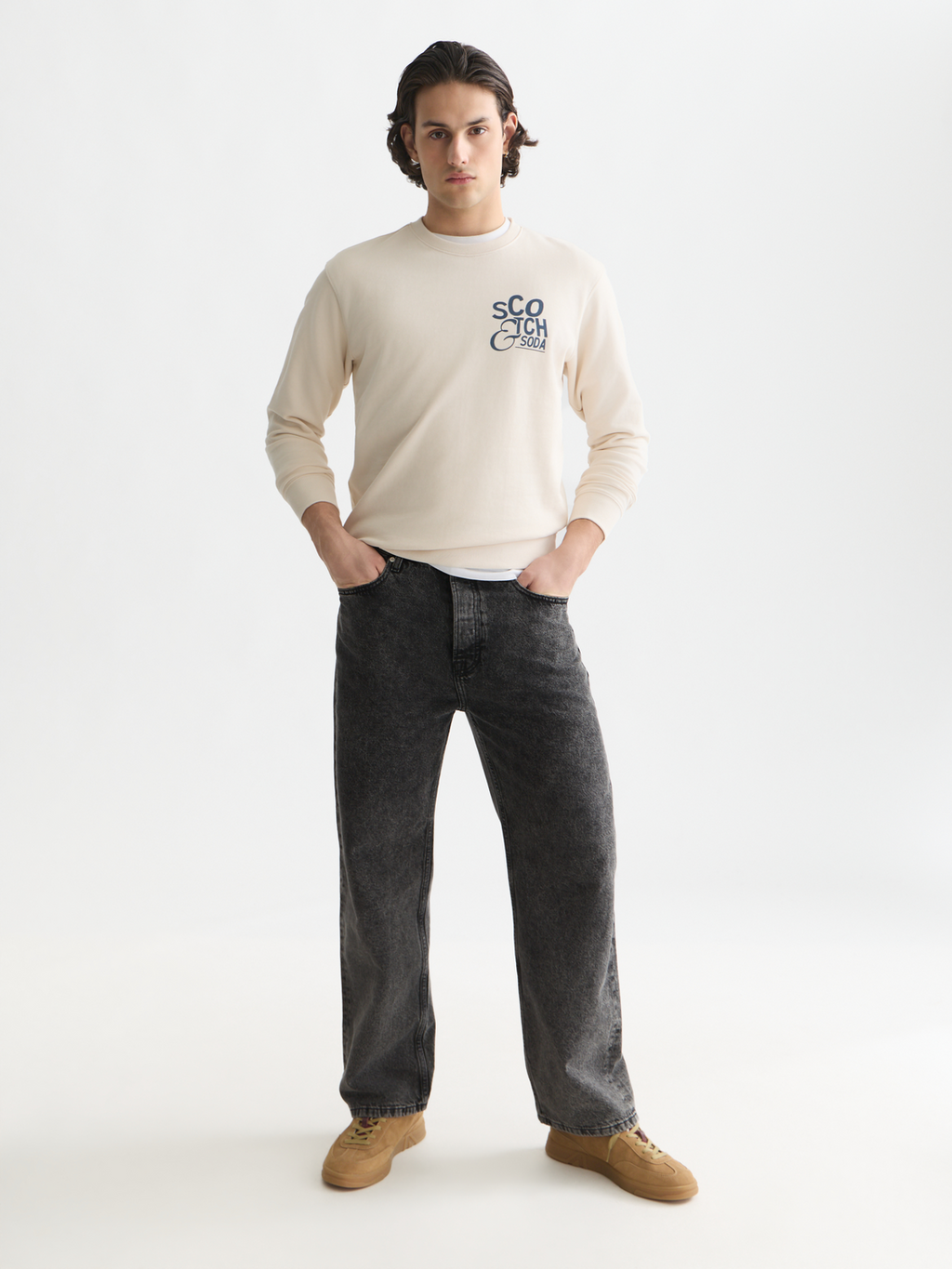 Left Chest Artwork Regular-Fit Sweatshirt