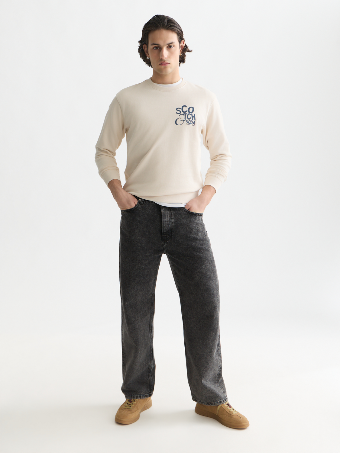 Left Chest Artwork Regular-Fit Sweatshirt