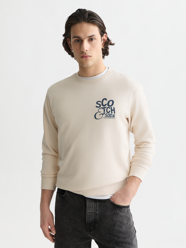 Left Chest Artwork Regular-Fit Sweatshirt