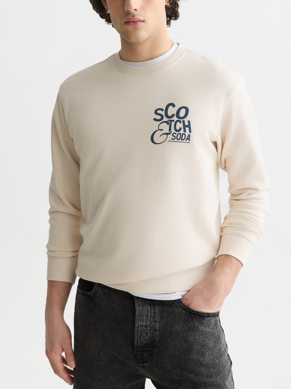 Left Chest Artwork Regular-Fit Sweatshirt