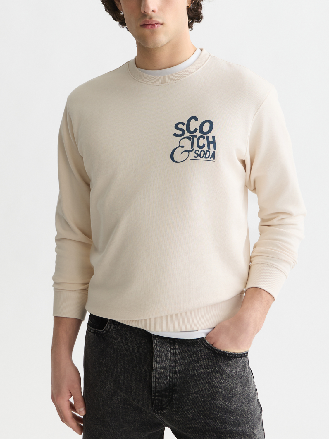 Left Chest Artwork Regular-Fit Sweatshirt