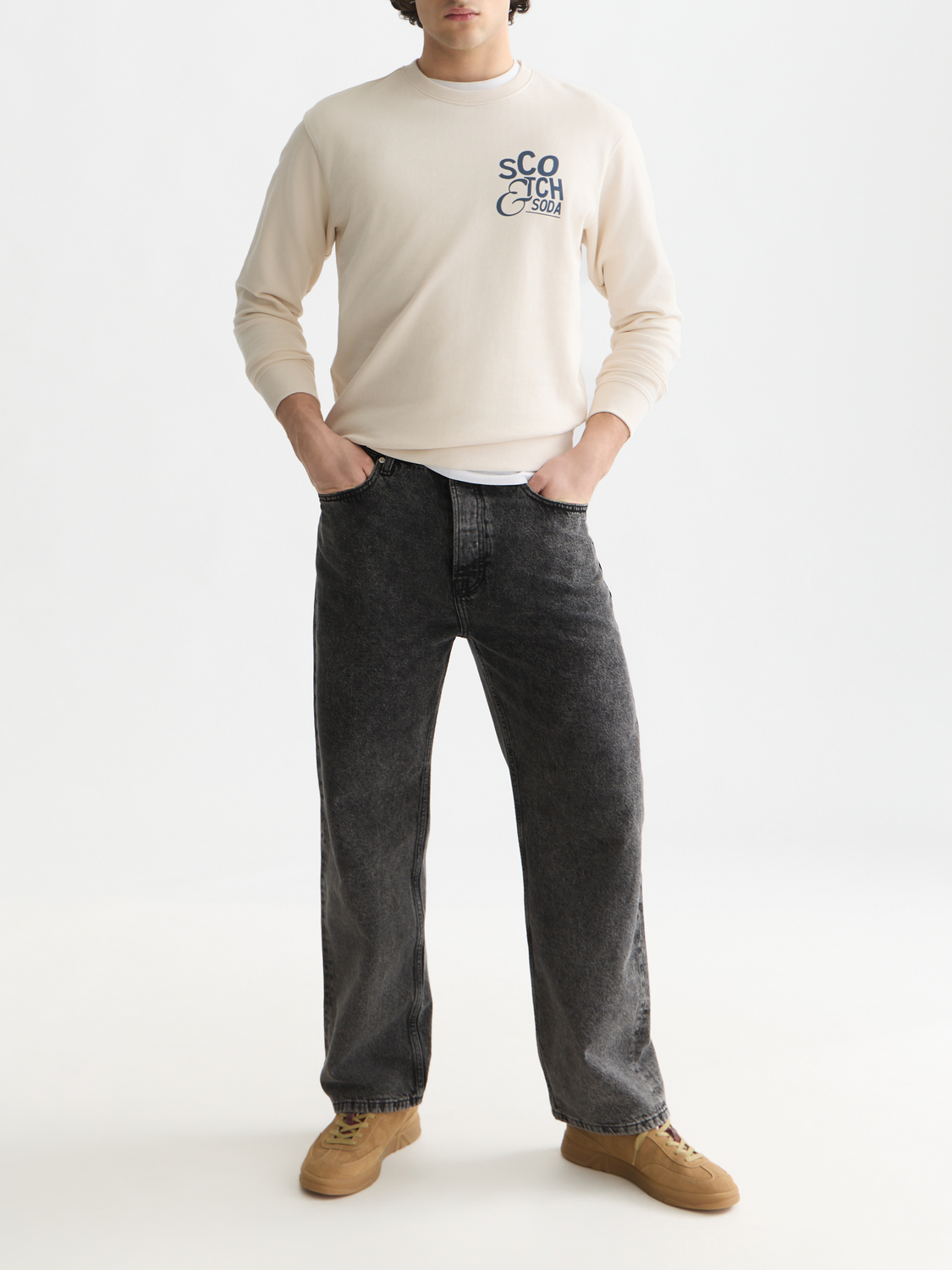 Left Chest Artwork Regular-Fit Sweatshirt