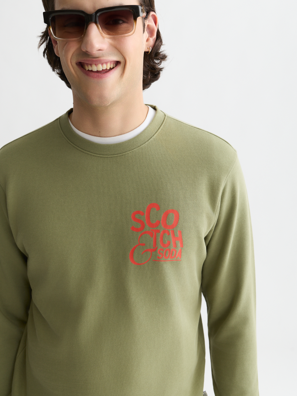 Left Chest Artwork Regular-Fit Sweatshirt