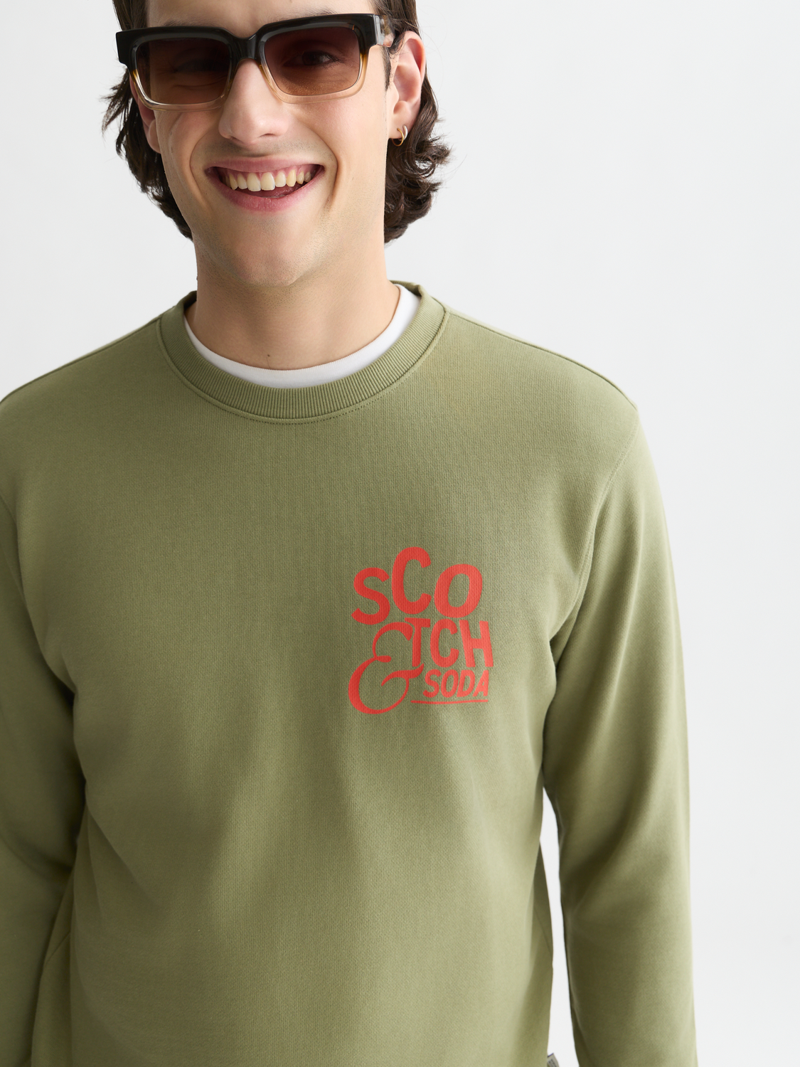 Left Chest Artwork Regular-Fit Sweatshirt