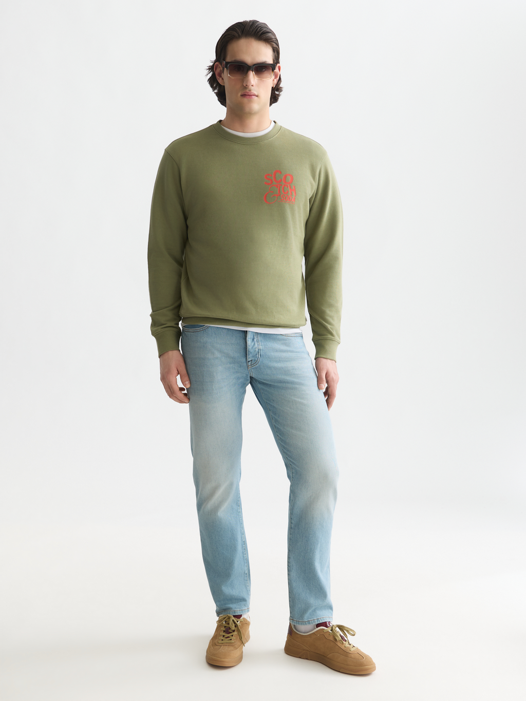 Left Chest Artwork Regular-Fit Sweatshirt